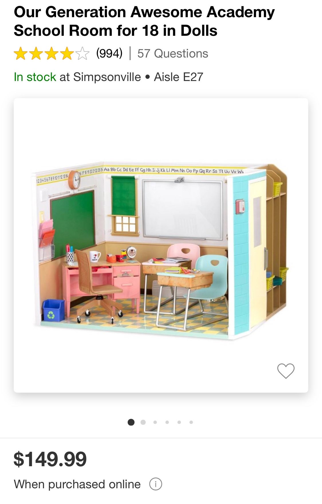 Our Generation Awesome Academy For 18 In Dolls