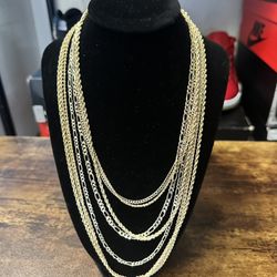 10K Gold Chains And Bracelets (Read Description)