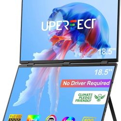 UPERFECT Delta Max 18.5" 100Hz Dual Portable Monitor *Brand New* *Open Box*