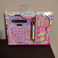 Children's Stylin Calculator Set.