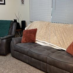 Reclining Couch and Rocking Chair