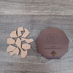Wooden Hexagon Tangram Puzzle