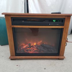 Electric Fireplace Heater With Remote Control 