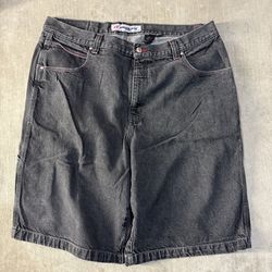 Anchor blue black jorts size 40