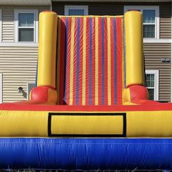 Used Once Velcro Wall with 3 Suites in Small, Medium, & Large, With 2 Blowers 