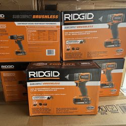 Ridgid drill with battery and charger