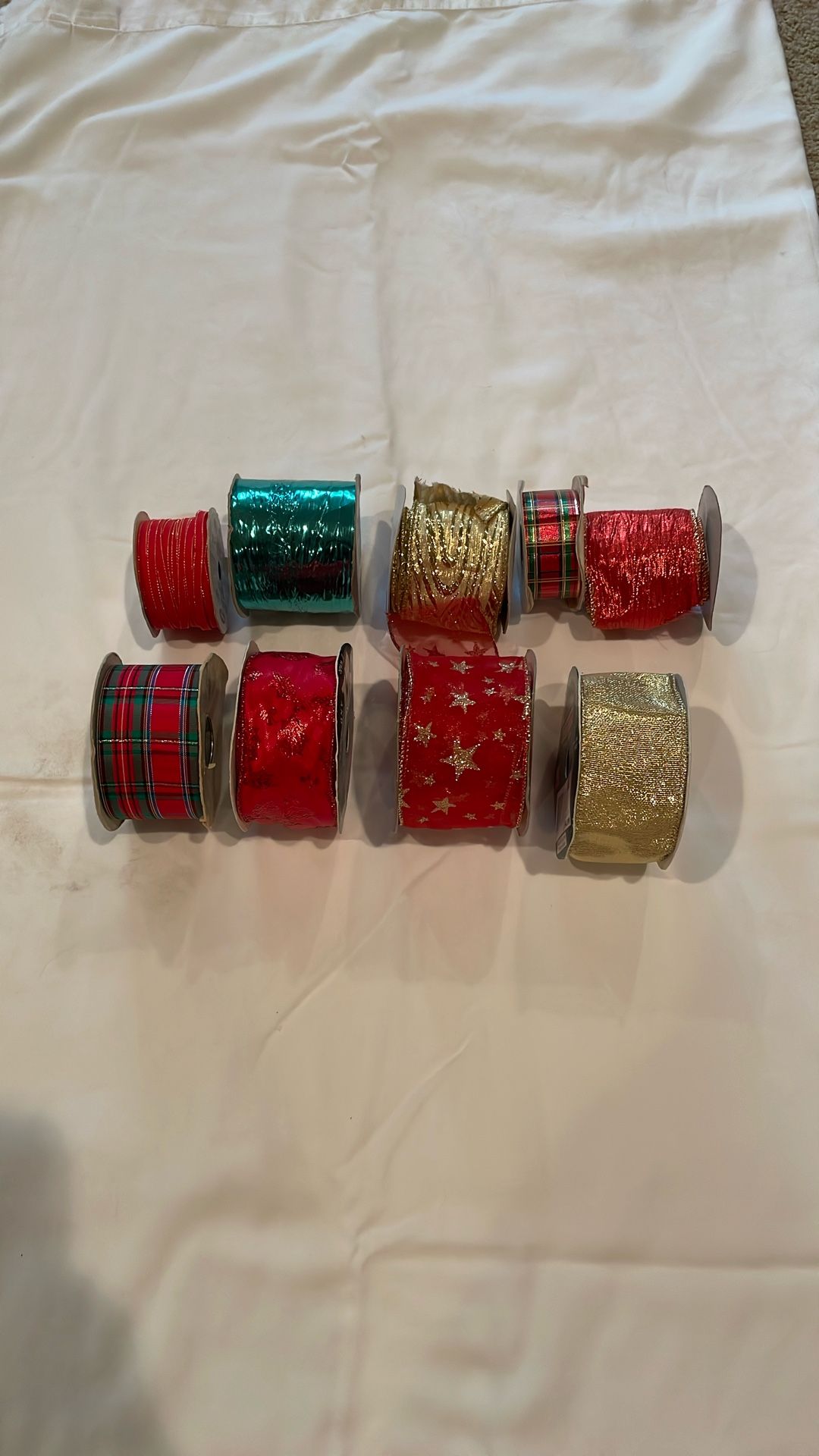 Assortment Of Holiday Ribbons