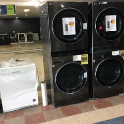 Lg Smart Front Load Washer Electric Dryer WashTower ✅✅