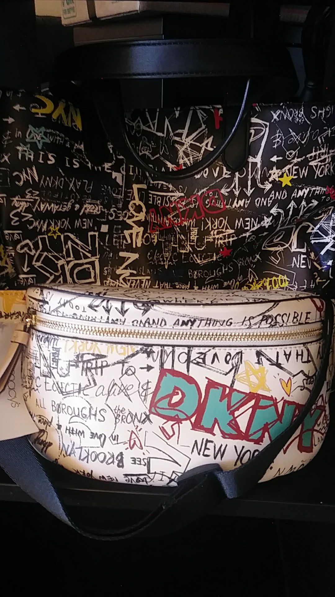 DKNY waist pack and hand bag - New!