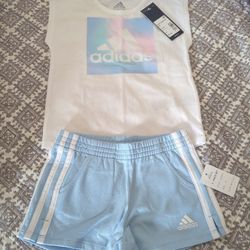 Adidas 3T Girls Shorts Set