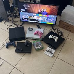 PS3, PS4, Xbox One S, 32” Smart TV & Free Player