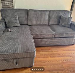 New Sectional Couch with USB, Cup Holders & Storage! Free Delivery 🚚! 