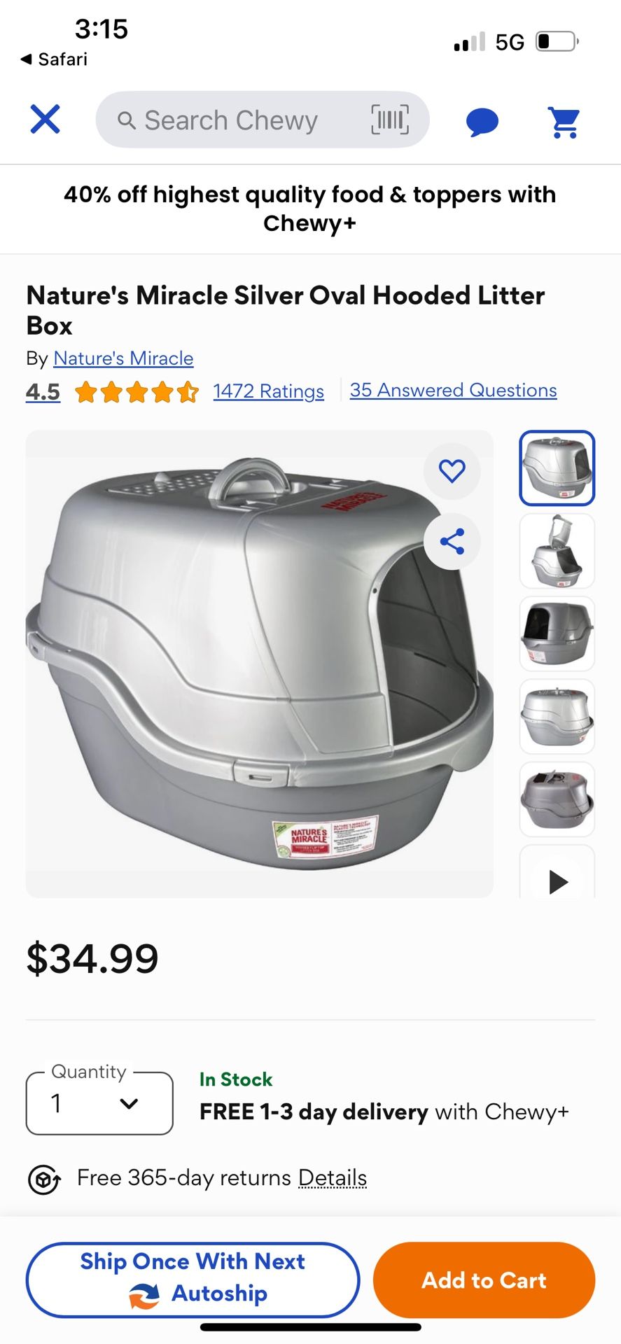 Free xlarge Litter Box