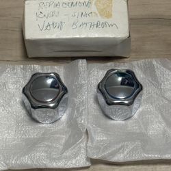 New Shower Handle Set Hot Cold Chrome Stainless Steel