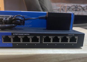 Linksys 8 Port Gigabit Ethernet Switch Thumbnail