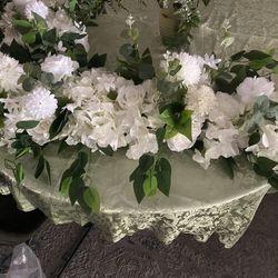 Artificial White Rose 3ft For Decor