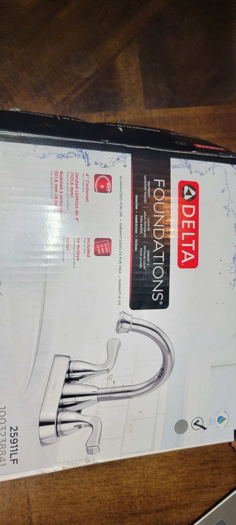 🛁 Delta Foundations Two-Handle Centerset Bathroom Faucet – Chrome Finish (Model 25911LF)