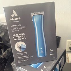 Andis emerge for dog grooming.