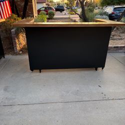 Mobile Bar With Canopy Top