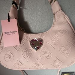 Juicy Couture pink heart shoulder bag 