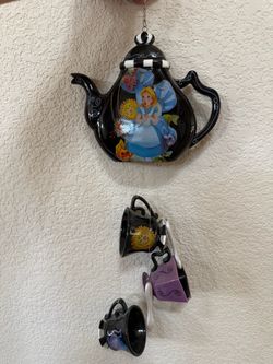 Disney Alice in Wonderland Teapot and Teacup wind chime