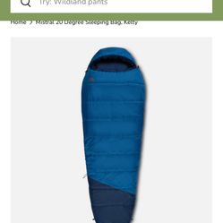 Kelty Mistral Sleeping Bag 20F Long