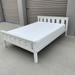Full Size Bed Frame With Mattress 