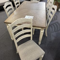 Realyn 7 Piece Dining Set (Table and 6 Chairs) /P