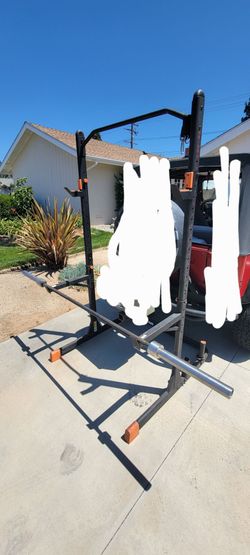 Squat rack and olympic bar