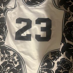 White and black one piece