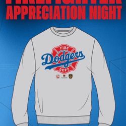 ⚾️🧢 Dodgers Firefighter Appreciation Night Sweater SGA 5/16/25 ( SIZE M)