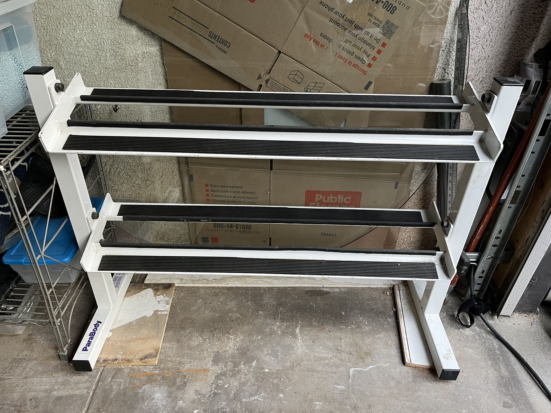 Weight Rack & Dumbbell weights