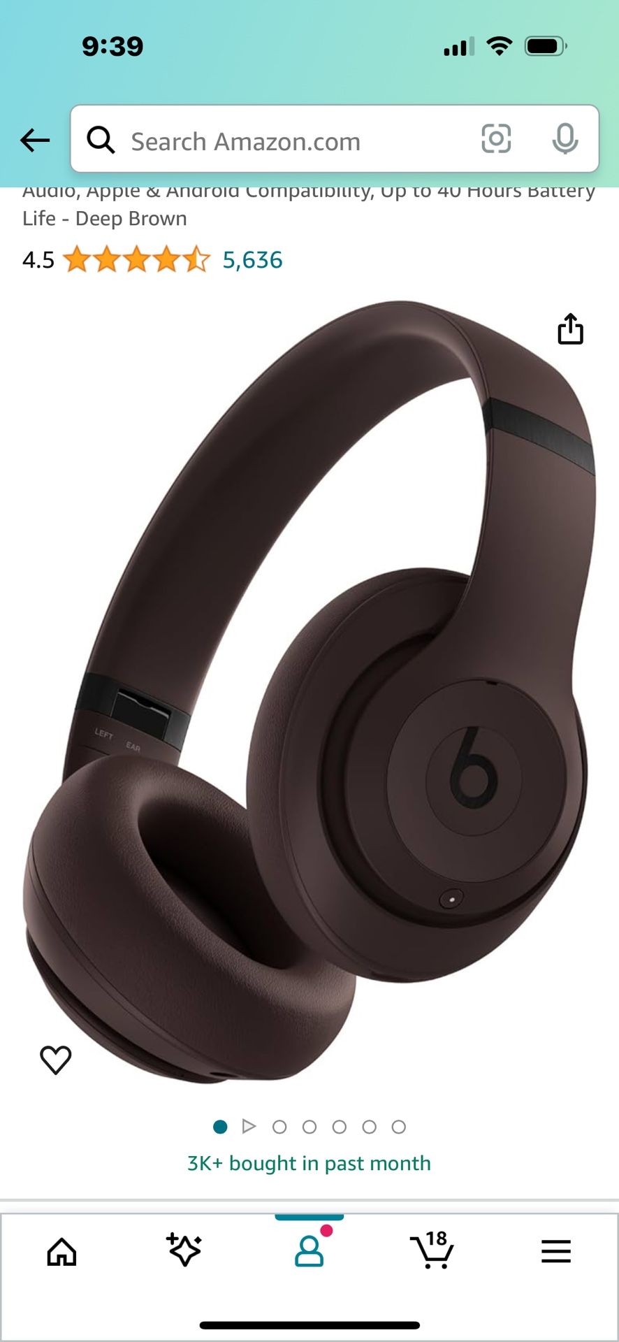 Brown Beats Headphones