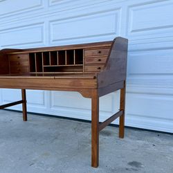 Solid Teak Wood Desk designed by Andreas Hansen