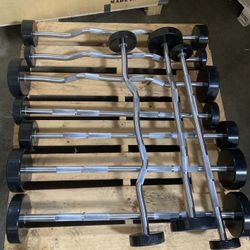 Barbell Set Curl Or Straight  20,30,40,50,60