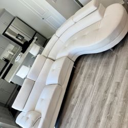 Beautiful White Sectional Sofa