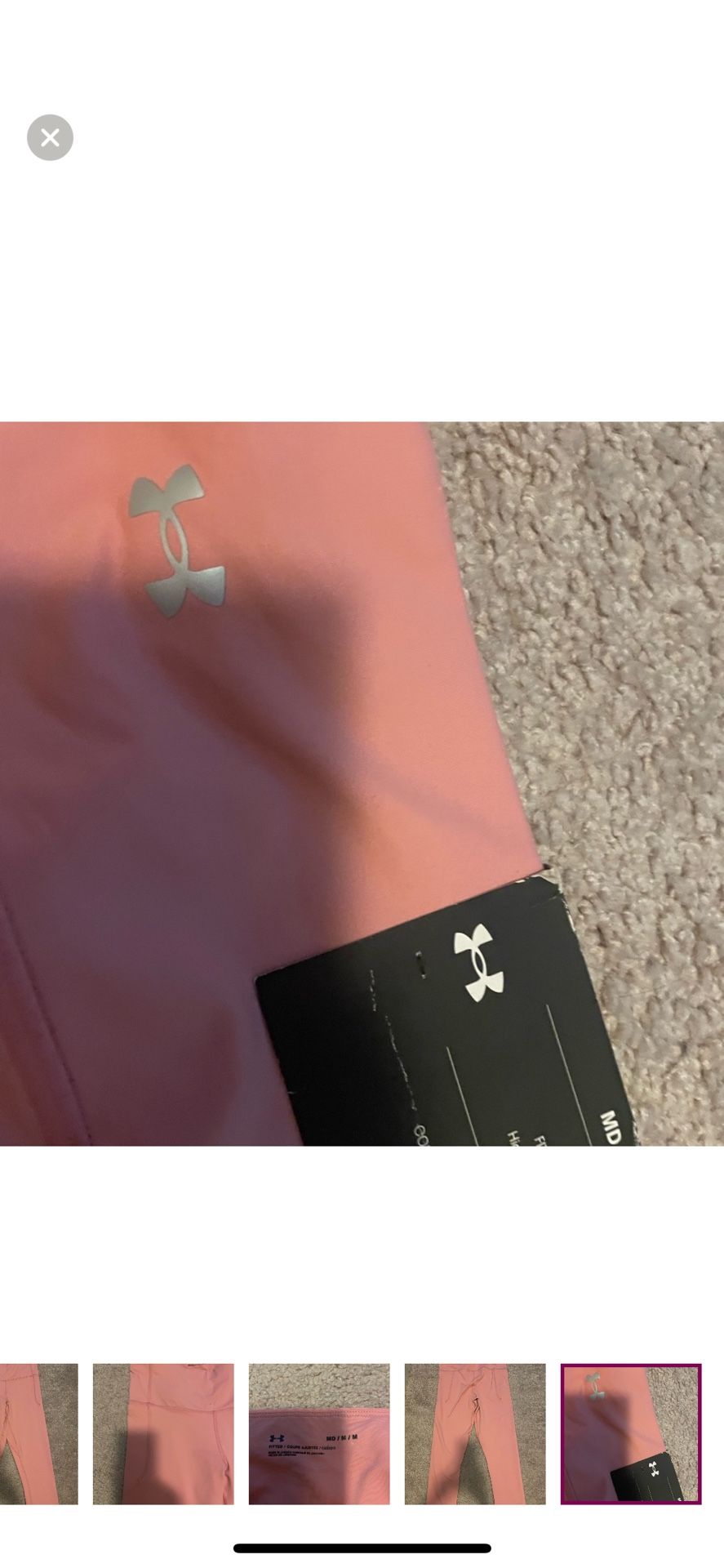 Under Armour Pink Leggings High Waist Stretch