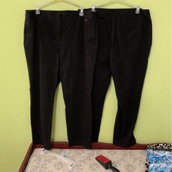 Women’s Black Stretch Dress Pants (Size 16)