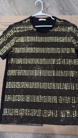 Versace Collection Gold Studded T-shirt