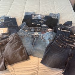 Women’s Jean Lot 16 Huge 16 Pairs Pre Owned