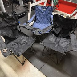 3 Folding Camping Chairs w/ Cup Holders – $40 OBO 