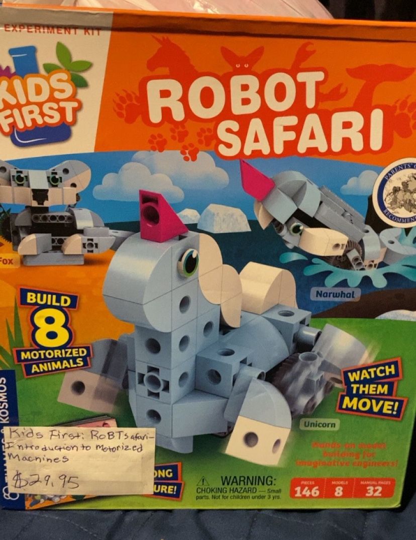 Kids first robot 🤖 safari-Introduction to motorized machines 5+