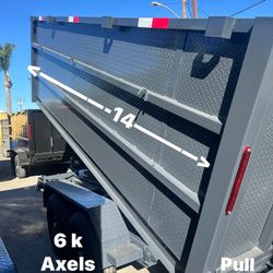 Dump Trailer 8x14x4 12000lb $8500 Cash Only