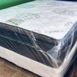 Queen Size Pillow Top Orthopedic 13”thick Brand New Delivery Available We Finance 