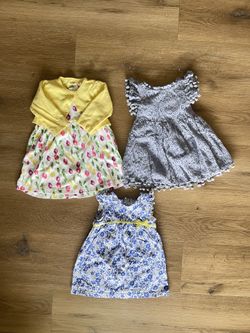 BUNDLE Baby Girl Dresses 6-12 Months