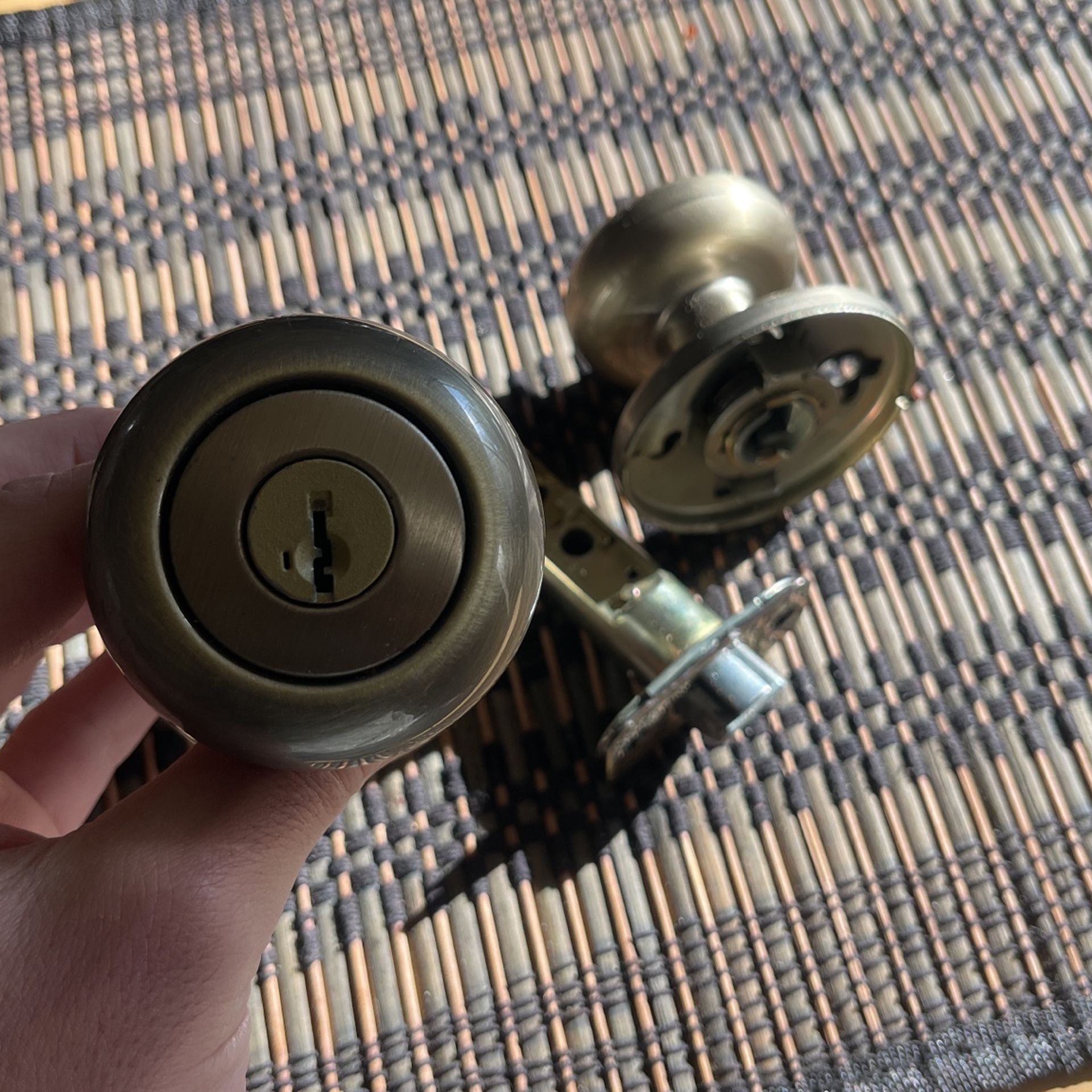 Kwikset Brass Entry Doorknob 