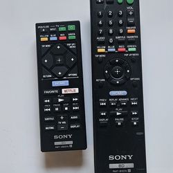 Sony Bluray/Dvd Player Remotes ,1  With Netflix Button
