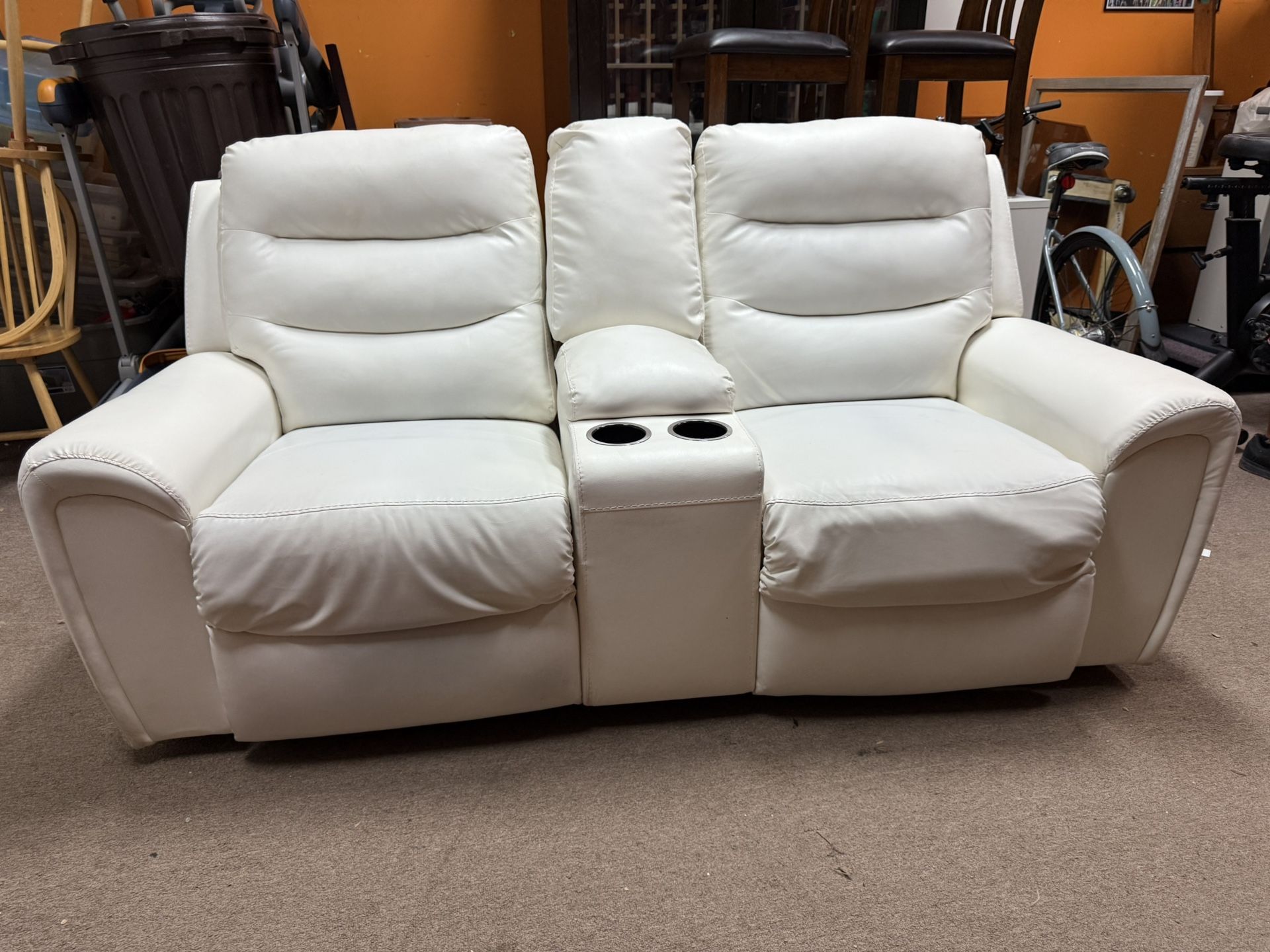Faux Leather Two Person Recliner, Couch/Sofa
