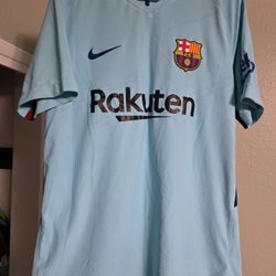 Mens Large FC Barcelona Jersey And Shorts