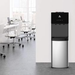 Avalon Bottom Loading Water Dispenser 3 Temperature Settings - Hot, Cold & Room Temp, Stainless Steel, Anti-Microbial Coating